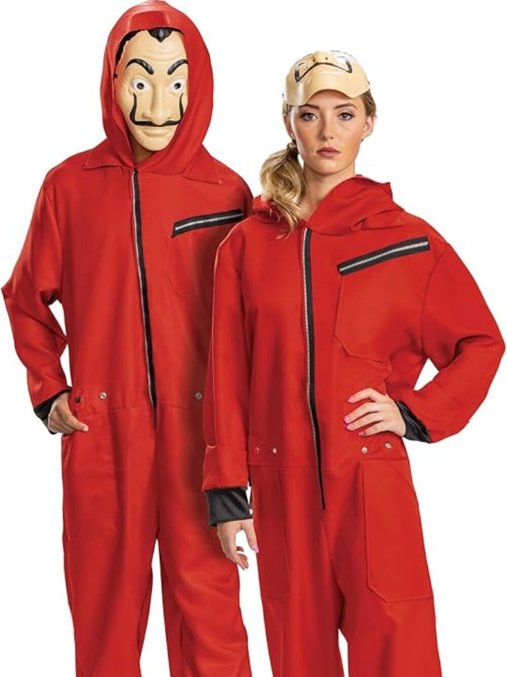 Money Heist Deluxe Adult Jumpsuit Costume (Medium 38-40)